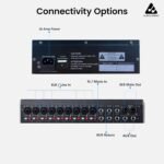 Audio Array AM-Mix10 10-Channel Hybrid Mixer with 10 Analog + 1in/2out USB Interface, 48kHz/16-Bit DSP, +48V, AUX Sends, DSP FX, XLR Out for Live, Studio & Podcast - Image 4
