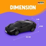 Gooyo GY-231CH Hi-Speed Rechargeable RC Car Toy with Glowing Headlights Feature | User-Friendly RC Car Toy for Kids | Black | in-Built Battery | Gift Box Packaging - Image 3