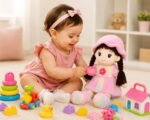 Soft Hat Doll for Kids 42 cm | Cute Plush Rag Doll with Cap & Braided Hair | Washable Stuffed Soft Toy for Girls & Boys | Birthday Gift Multicolor Fur Doll 42 cm - Image 6