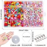 Satmarhz Jewellery Making Kit for Girls, Colorful Bracelet Making Set for Kids DIY Craft Necklace Making, Activity Toys for Girls Age 6-12 Years Old - Image 2
