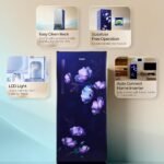 Haier 190 L 4 Star Direct Cool Single Door Refrigerator with Fast Ice Making, Easy Clean Back, Large Vegetable Box (HED-204TMIBA-N, Marine Ivy, Base Stand Drawer, 2026 Model) - Image 3