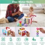TEC TAVAKKAL Montessori 7 in 1 Baby Sensory Toy for Kids - Educational Learning Shape Sorter, Activity Stacking, Interactive Fine Motor Skill Development - Multicolor - Image 3