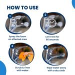 Happi Planet | Tap Cleaner & Limescale Remover | India’s 1st Foaming Formulation for Reduced Scrubbing Effort, Non-Toxic | 500ml | All Purpose Cleaner Suitable for Bathroom, Tap, Shower, Tiles, Mirror - Image 4