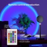 Desidiya® 16-Color LED Night Light Sunset Lamp with Remote & USB – 360° Rotating Projection Light for Room Ambience, Wall Decor, Photography & Mood Lighting - Image 4