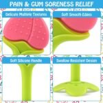 3 PCS Baby Teething Toys, Soft Fruit Teething Toys for Babies 0-6 Months 6-12 Months, Silicone Baby Teethers Stick Freezer Safe for Infants and Toddlers - Image 4