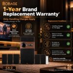 OBAGE CA-2 5.1 Home Theatre System, 400W Powerful Output, 10 Inch Woofer, 35Hz–15kHz Frequency Range, Virtual Surround Sound, HDMI & Bluetooth | Massive Bass & Clear Audio - Image 7
