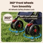 StarAndDaisy Stroller for Baby Boy & Girl 0 to 3 Years, Foldable Stroller, Compact Pram for Toddler with Reversible Handle, Multi-Recline Seat, 5-Point Safety Harness & Storage Basket - Image 6