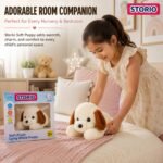 Storio Soft Plush Lying White Puppy Stuffed Animal | Kids Animal Home Decor for Boys & Girls Soft Dog Plush Toy - 25cm - Image 6