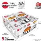 Hawkins 3-Piece Triply Stainless Steel Gift Set | Induction Safe | Stackable Design | Elliptical Rim for Better Grip & Handling | Silver (23SGP)|Induction and Gas Stove Compatible - Image 6