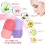 VEDORA 5 in 1 Ice Facial Skincare Combo | Ice Roller + Ice Facial Bowl + Silicone Nose Scrubber + Body Scrubber +1Pcs Wall Hooks | Complete Face & Body Care Kit - Image 5