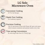 LG 20 L Solo Microwave Oven (MS2043BP, Black, Health plus Menu, I-Wave Technology, Indian Cuisine, Even Reheat & Defrost, Auto Cook Menu, Anti-Bacterial Cavity & Steam Clean) - Image 5