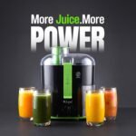 Rico 350W Electric Juicer made with Japanese Technology | ISI Marked & Fully Automatic | Portable, Compact Design, Slow Juicing Process to Extract Maximum pulpy Juice from Fruits & Vegetables - Image 5