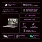 Lenovo LOQ Essential, AMD Ryzen 7 7735HS, NVIDIA RTX 4050 6GB, 16GB RAM, 512GB SSD, FHD IPS, 15.6" (39.6cm), 144Hz Refresh Rate, Windows 11, Office Home 2024, Grey, 1.8Kg, 83S0009TIN, Gaming Laptop - Image 2