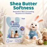 Honey Bunny Premium Baby Diaper Pants - M (7-12 kg) - 54 Diapers | With Shea Butter Infused Care, 360° Super Soft Comfort, Ultra Thin Fit & Breathable Extra Absorb Core - Image 2