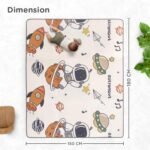 Play Nation Premium Double Sided Waterproof Play Mat for Babies 0 to 2 Years, 8mm Thickness, Newborn Learning Floor Mat, Large & Foldable Crawling Carpet, 6X5 Feet, Space, Multicolor, 1 Count - Image 7
