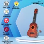 Wishkey Guitar for Beginners Kids Toys for 2-5 Years Boy Or Girl, 4 String Musical Instrument for Early Music Learning, Compact Role Play Guitar Under 2000 for Children - Image 4