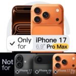 JETech Slim Magnetic Case for iPhone 17 Pro Max, Orange - Image 2