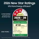 Samsung 330 L, 3 Star, Convertible 5-in-1, Digital Inverter, Frost Free Double Door, WiFi Bespoke AI Refrigerator (RT34HG5A23BXHL, Luxe Black, 2026 Model) - Image 3