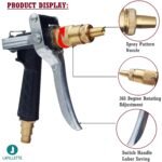 LAFILLETTE Metal Water Spray Gun High Pressure Garden Hose Spray Gun for Plants Watering, Car Washing, Lawn, Gardening - Image 4