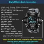 Acnos® Premium Brand - A Digital Watch Shockproof Multi-Functional Automatic 5 Color Army Strap Waterproof Digital Sports Watch for Men's Kids Watch for Boys Watch for Men Pack of 1 - Image 4