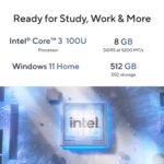 ASUS V501 (2026),Intel Core 3 100U (i3-14th Gen),Intel UHD iGPU, 8GB RAM, 512GB SSD,Windows 11,M365 Basic(1Y)* Office 2024, Black, 6 Kg,V501MV-03100U012WS,with wired Keyboard & Mouse, Desktop Tower PC - Image 2