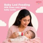 Milton Baby Narrow Neck Feeding Bottle 125 ml I Anti-Colic Design Silicone Nipple I ISI Certified I BPA Free I Free Flow Design I Includes Leakproof Cap I Sterilizer Safe I 0+ Months I Red - Image 3
