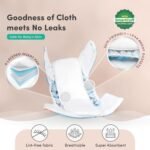 Mylo Leak-Proof Baby Cloth Diaper Combo (2 Diapers + 2 Inserts) | Free Size (3M-3Y) | High Absorption | Quick Dry | Oeko-Tex Certified | Washable - Floral & Heart - Image 2