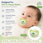 Babyholic Baby Pacifier for Infants, Soft Soothing Nipple with Easy-Grip Handle, Lightweight Comfort Soother for Newborn Baby Boys & Girls - Image 6