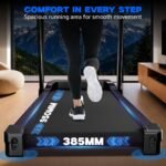 PowerMax Fitness TDM-95 4HP BLDC Motorized Treadmill for Home Use | 1.0-10 km/h Speed | 2-Level Manual Incline | Running Surface 950 x 385mm | LED Display | 12 Programs | Shock Absorption System - Image 8