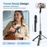 Tygot T9 Selfie Stick Tripod, 67 Inch (170CM) Reinforced Tripod for Mobile Phone, Multi-Functional Bluetooth Long Selfie Stick for Travel,Vlogging,Compatible with iPhone and All Smartphones - Image 7