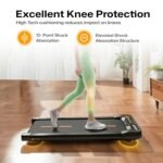 Flexnest Flexpad EZ 3HP Walking Pad Treadmill for Home Use | Compact Ultra-Slim | Smart Bluetooth App + Remote | Shock Absorption | LED Display | 9% Incline | 100kg Capacity - Image 7