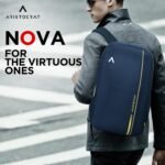 Aristocrat Nova 15L Laptop Backpack (15.6"), 2 Compartments, Dark Blue - Image 2