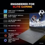HP Victus,13th Gen Intel core i7-13650HX, 6GB RTX 4050, 24GB DDR5(Upgradeable), 512GB SSD, 144Hz, 300 nits, 15.6''/39.6cm, Win11, Office24, Mica Silver, 2.29kg, fa2531/2495tx, Xbox pass* Gaming Laptop - Image 5
