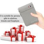 Storite PU Leather Card Holder Money Wallet, Grey, 11.5 x 2 x 8 cm - Image 9