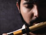Radhe Flutes | PVC Fiber | C Natural | Right Handed | Black & Orange Threads | Assorted Colours for Velvet Cover + Complete Flute Beginners Online Course In Hindi and English - Image 2