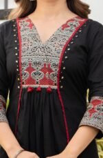 Amayra Women's Pure Cotton A-Line Kurta Set with Palazzo Pants & Dupatta|Ethnic wear|Kurti Suit Set for Women - Image 6