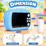 VikriDA Instant Print Camera for Kids | 1080P HD Digital Video Recorder with Built-in Printer | Instant Photo Printing | Multicolour - Image 2