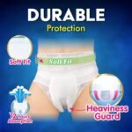 Lifree Durable Absorb Adult Diaper Pants | Size L | 35–49 Inches | Durable with Heaviness Guard | Soft Fit Waistband | High Absorption Up to 12 Hours | Breathable Waistband | Easy to Wear | 10 Count - Image 2