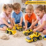 Toyshine Take Apart Toy 4 Pack - DIY Construction Engineering Car Toy Set Kids STEM Sand Toys for Toddlers Age 3-5, Building Sandbox Toys Truck, Birthday Gifts for Boys 2 3 4 5 6 Year Old - Image 3