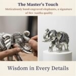 Dev Aastha 999 Pure Silver Plated Elephant Murti Pack of 2 | 3 Inch Vastu & Good Luck Showpiece for Temple, Puja Room & Living Room Decor | Perfect Religious Gift Item. - Image 4