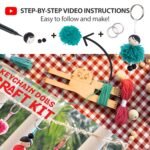 Chalk and Chuckles Keychain Dolls Art and Craft Kit for Girls 9-12 Years - Image 4