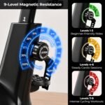 Lifelong Magnetic Spin Fitness Bike|12Kg Flywheel 9-Levels Adjustable Resistance| Gym Equipment| Exercise Cycle for Home with Magnetic Brake|Gym Equipment for Home Workout| Max Weight-120 kg - Image 6