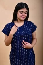 Onekbhalo Women Cotton Night Dress Printed Culf Length Night Gown Short Nighty - Image 7