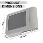 Storite PU Leather Card Holder Money Wallet, Grey, 11.5 x 2 x 8 cm - Image 2