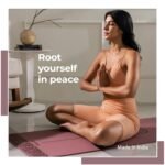 Lifelong Yoga Mat For Men & Women | 8mm Thick TPE Cushioning | Non-Toxic & Sweat-Resistant | Lightweight & Portable With Carry Bag | Home & Studio Workout Mat | Made in India (Maroon) - Image 8