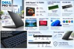 DELL PRO 15 (2026) AMD Ryzen 5 Quad Core 7520U - (8 GB LPDDR5/512 GB SSD/AMD Radeon 610M Graphics/Windows 11 Pro) Thin & Light Business Laptop/15.6" FHD Display/Backlit/Black/1.5 kg/MS Office 2024 - Image 2