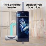 Samsung 189 L, 5 Star, Digital Inverter, Direct-Cool Single Door Refrigerator (RR21H2H25UZ/HL, Midnight Blossom Blue, Base Stand Drawer, Single Touch Defrost, 2026 Model) - Image 8