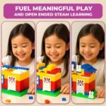 TOYZTREND Expert Master Building Blocks for Kids, 200 Interlocking Pieces. let Your Kid Make Everything he/she Dreams of. Improves Logical Thinking and Cognitive Skills of Kids (Multicolour) - Image 2