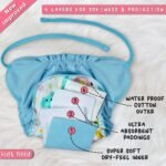 kids need Advance langots for new born 0-6 months, Pack of 3 Small langot super soft cotton cloth nappies for new born baby essentials, Reusable washable nappy L1S - Image 3