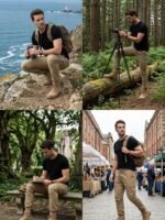 Leriya Fashion Men’s Cargo Pants | Multi Pocket Cotton Cargo Joggers for Men | Loose Fit Stylish Pant with Pockets | Casual Baggy Trousers & Streetwear Lower - Image 7